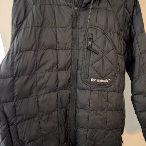 The Arrival's Men's Space Black Hooded Puffer Jacket - Retail $495 - Picture 7 of 16